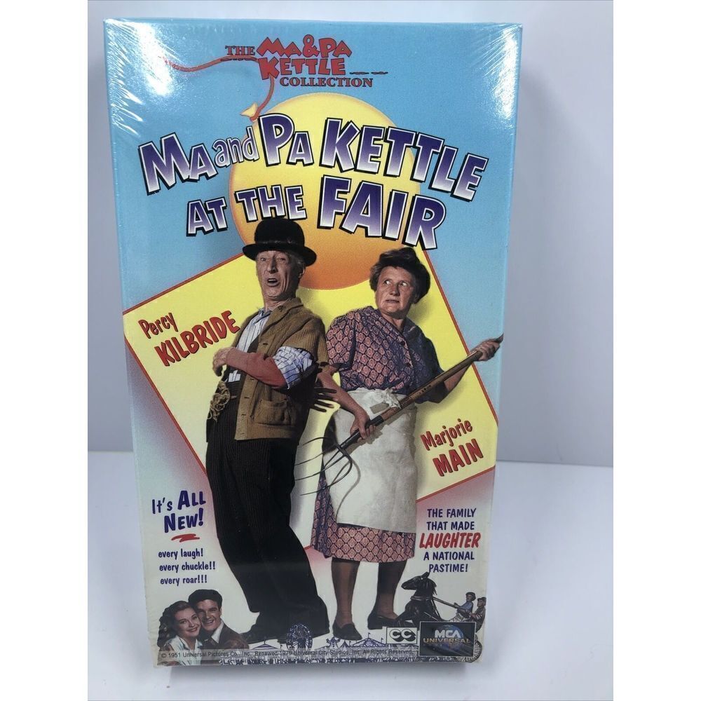 *Ma and Pa Kettle at the Fair VHS Marjorie Main, Percy Kilbride, Sealed